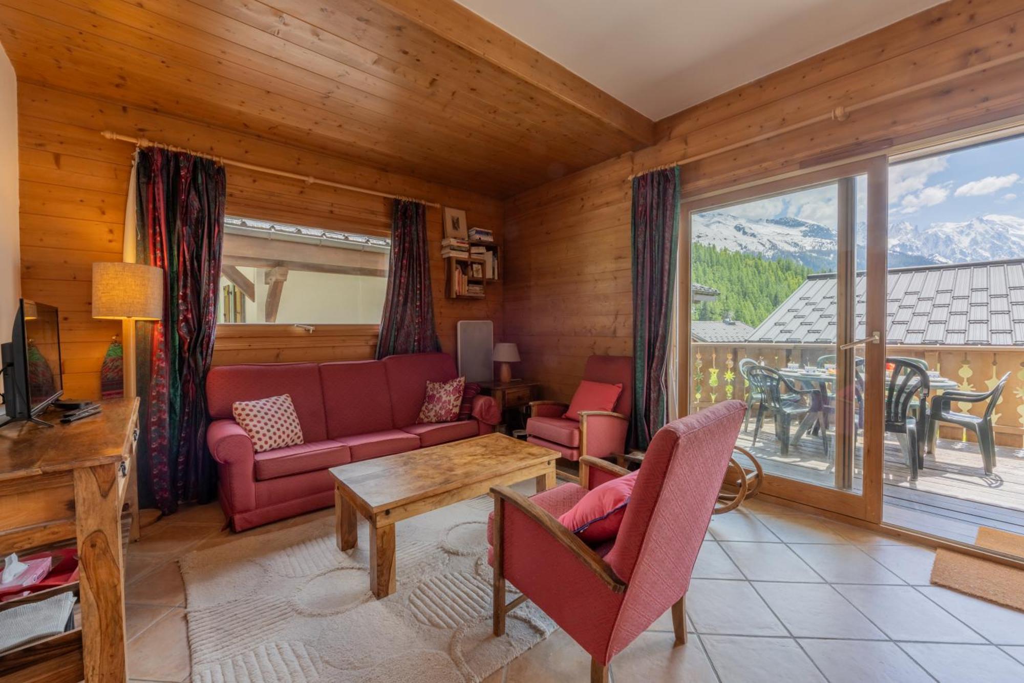 Terrasse Bec Rouge Montroc - Happy Apartment *